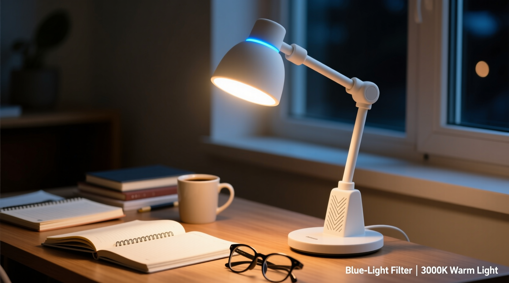 best desk lamp for night studying that reduces eye fatigue