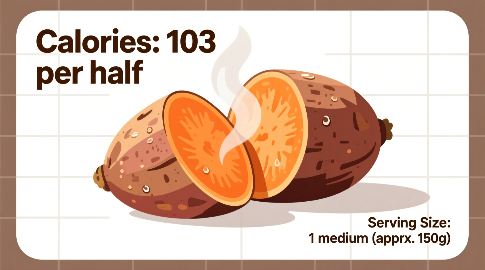 calories in half a sweet potato
