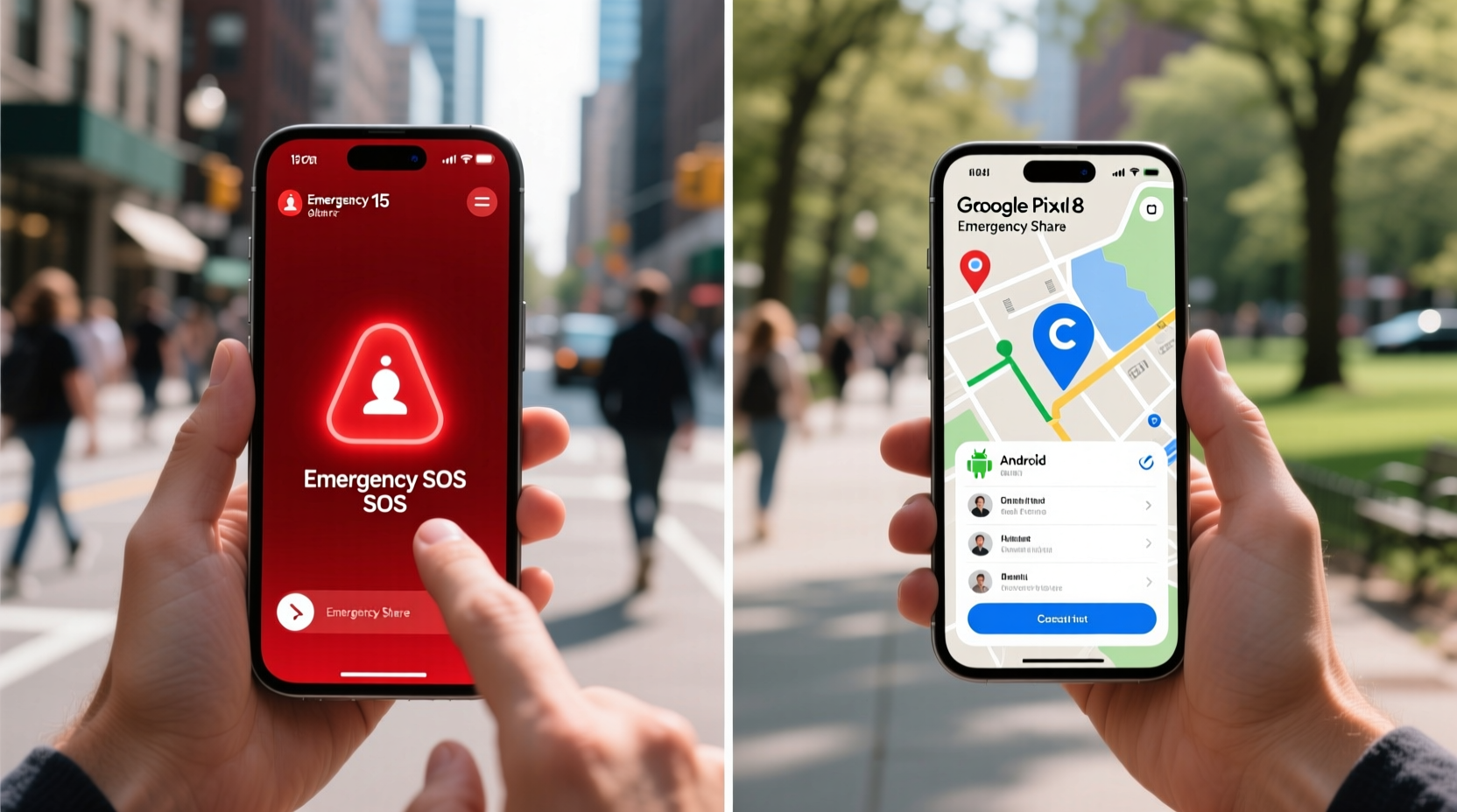 iPhone SOS vs Android Share: Location Truth