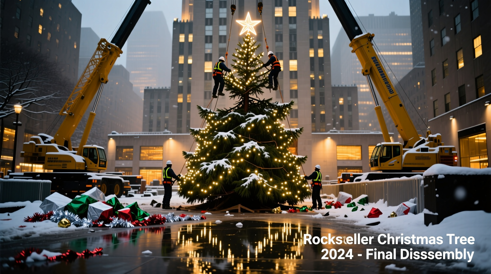 when do they take down the rockefeller christmas tree