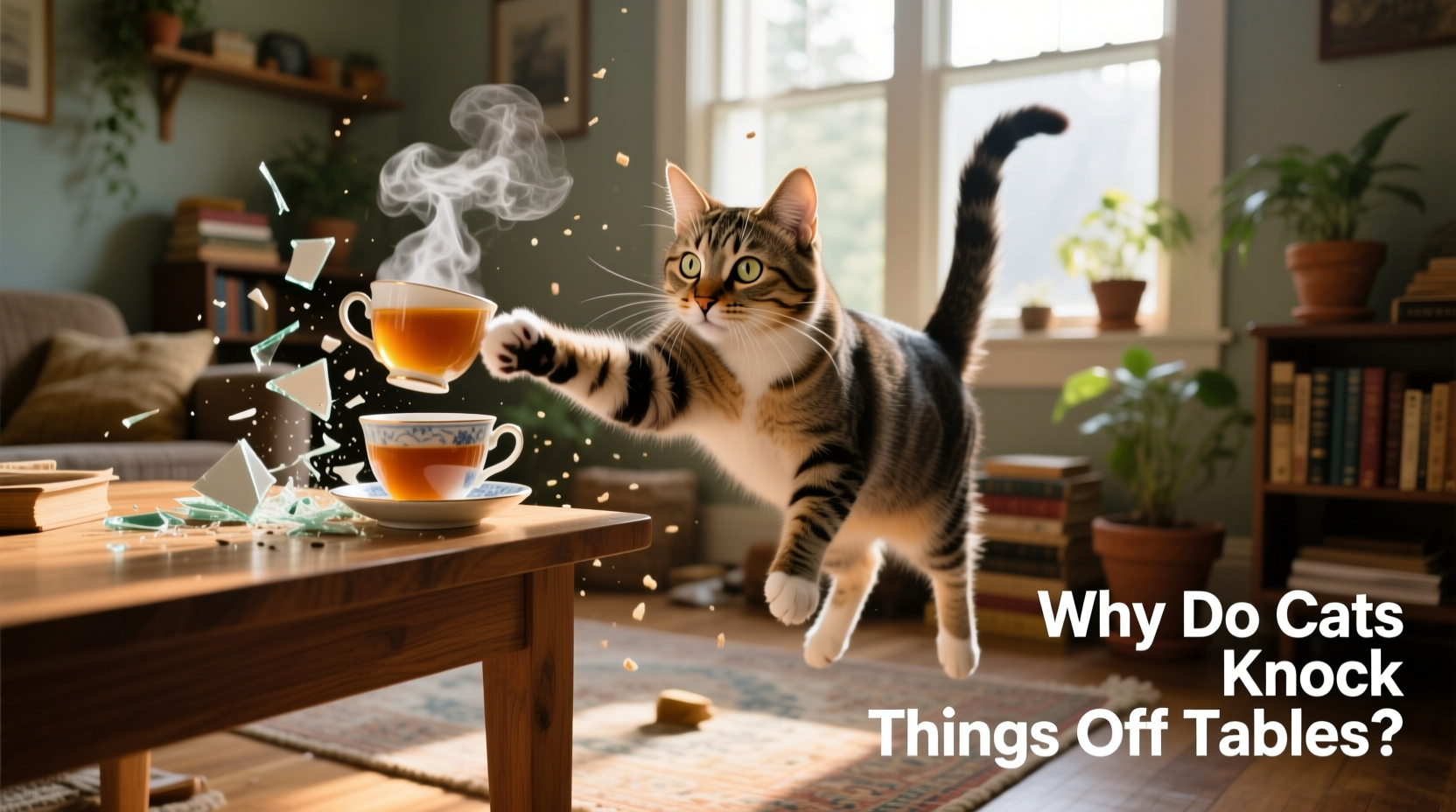 why do cats knock things off tables understanding feline mischief