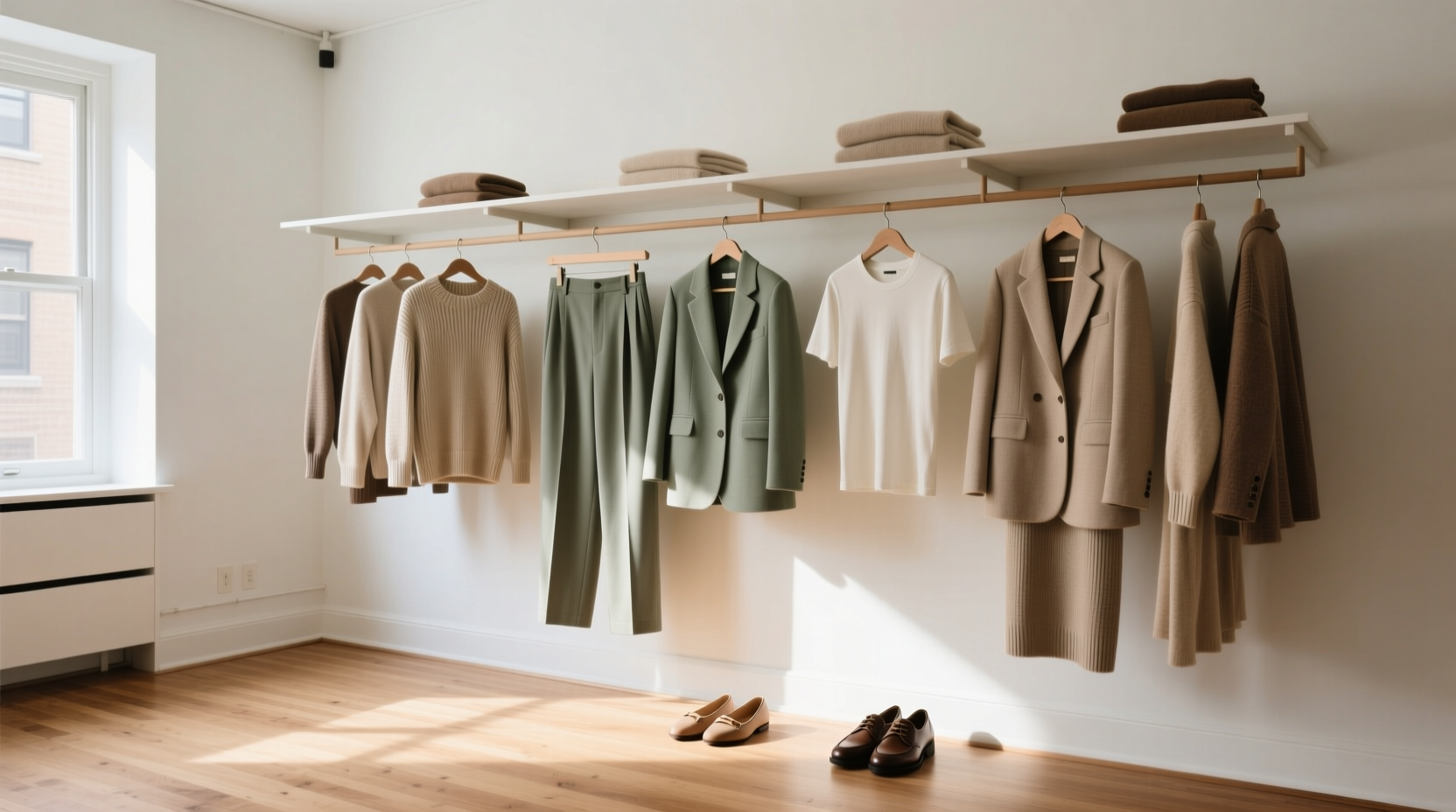 minimalist closet organization items that work