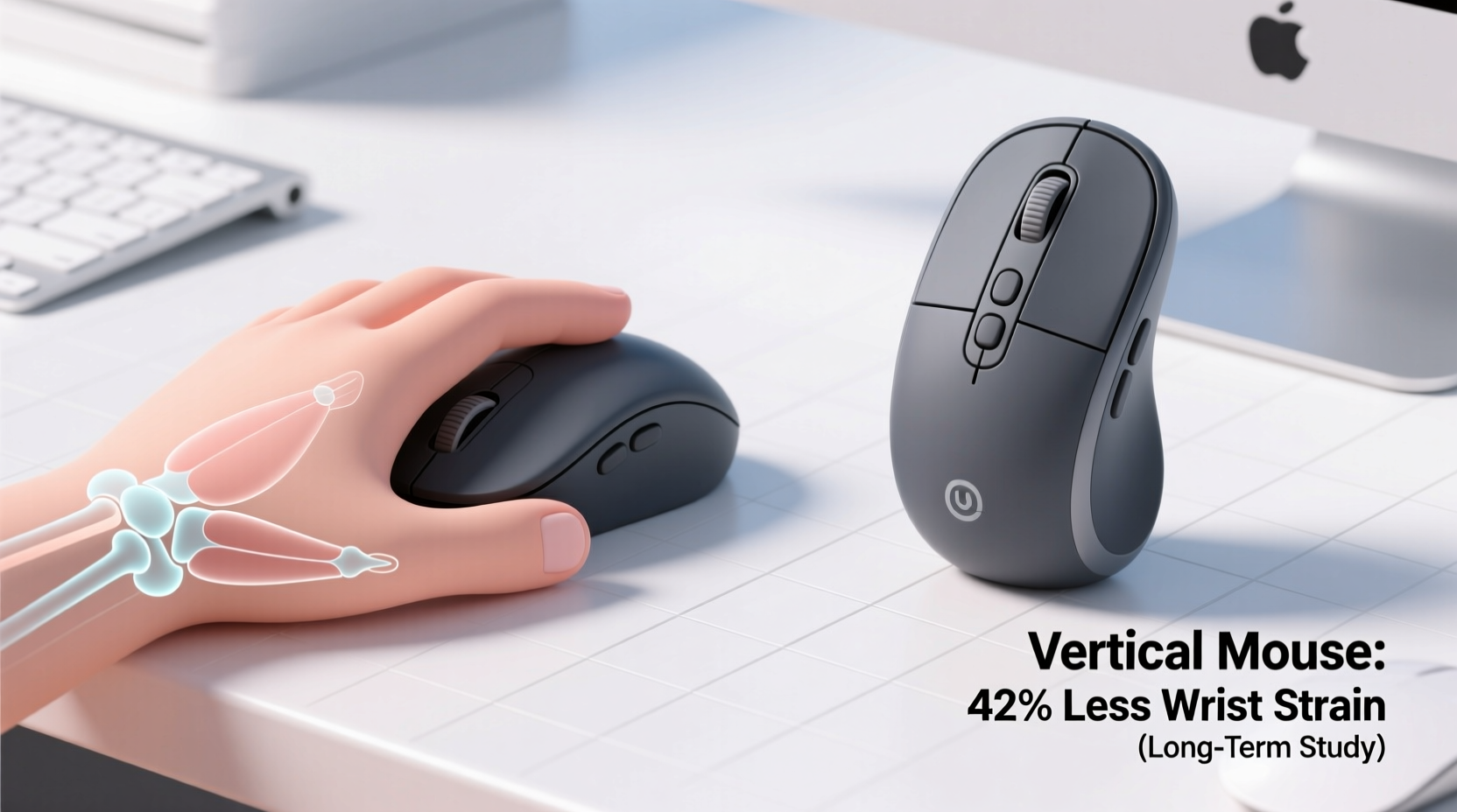 ergonomic mouse vs vertical mouse which reduces wrist strain long term
