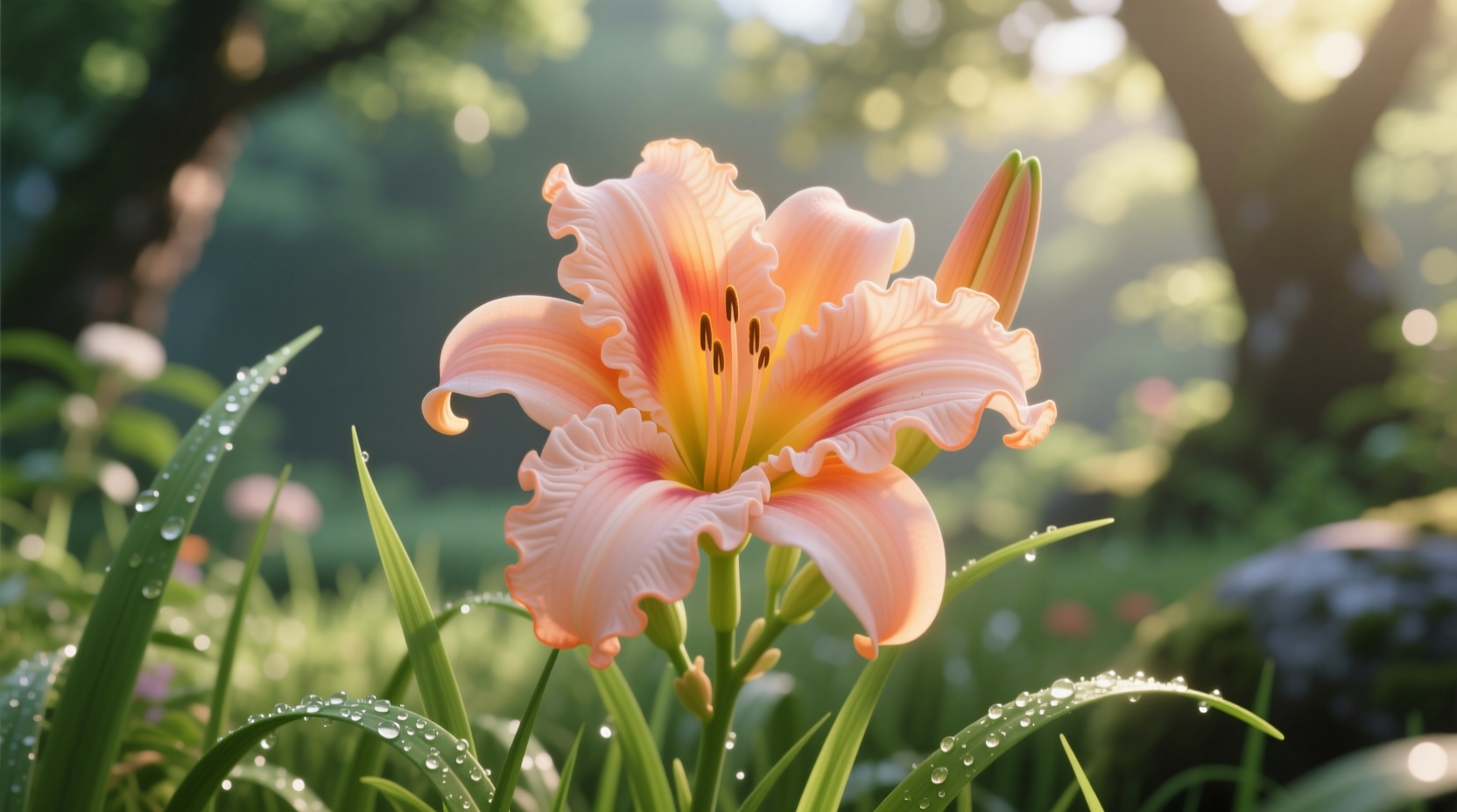 daylily ruffled apricot