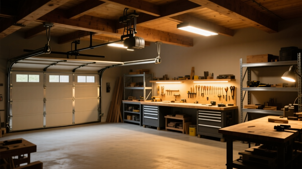 Garage Workshop Lighting: High-CRI Task Zones