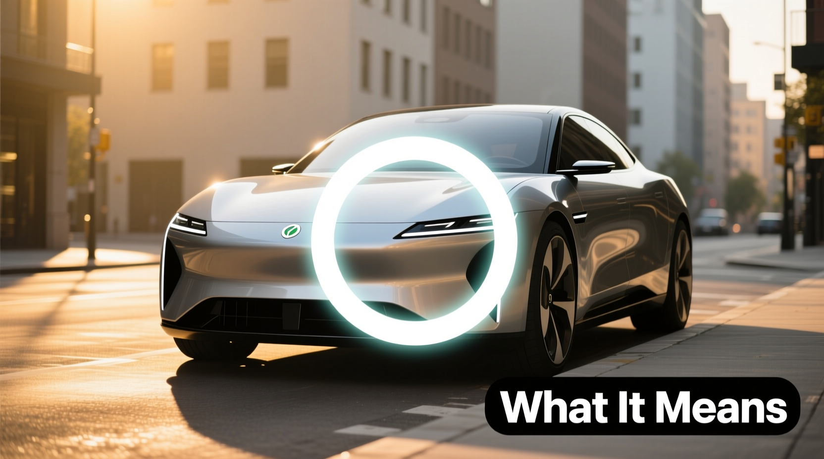 a with a circle around it car