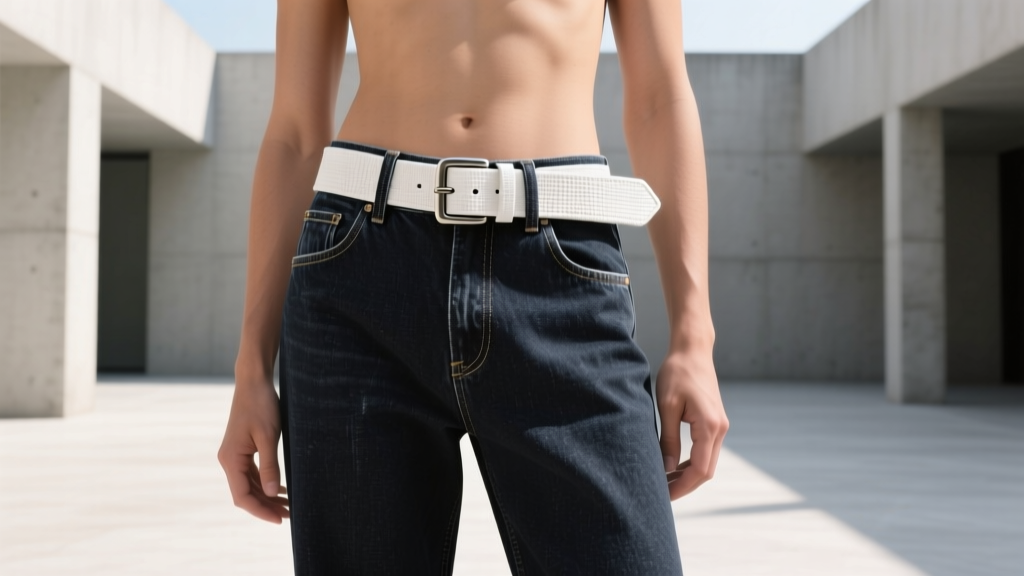 White Canvas Belt + Dark Jeans: Yes, Here’s How to Nail It