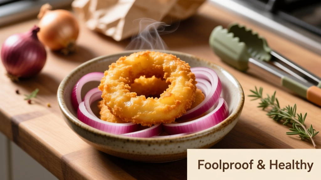 Air Fried Crispy Onions: Crispy, Healthy & Foolproof