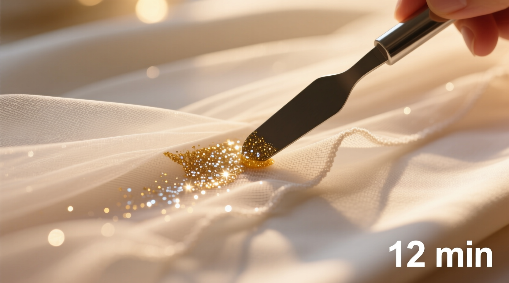 how to remove glitter glue from tulle safely