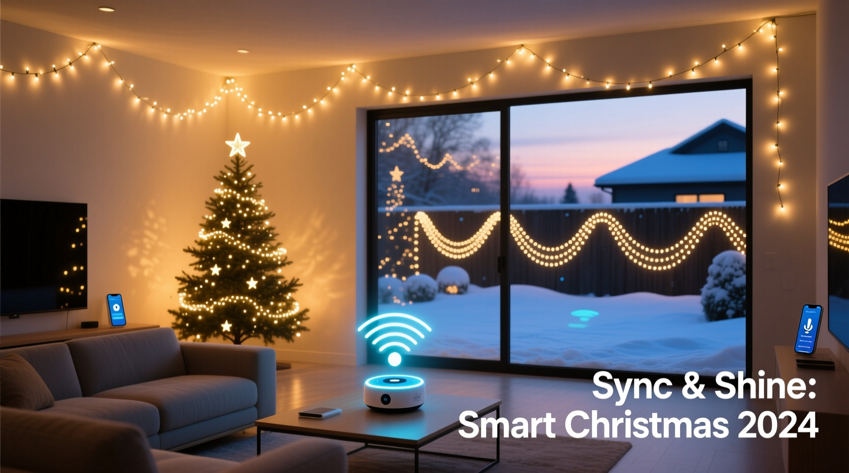 how to integrate smart home systems with synchronized christmas lighting