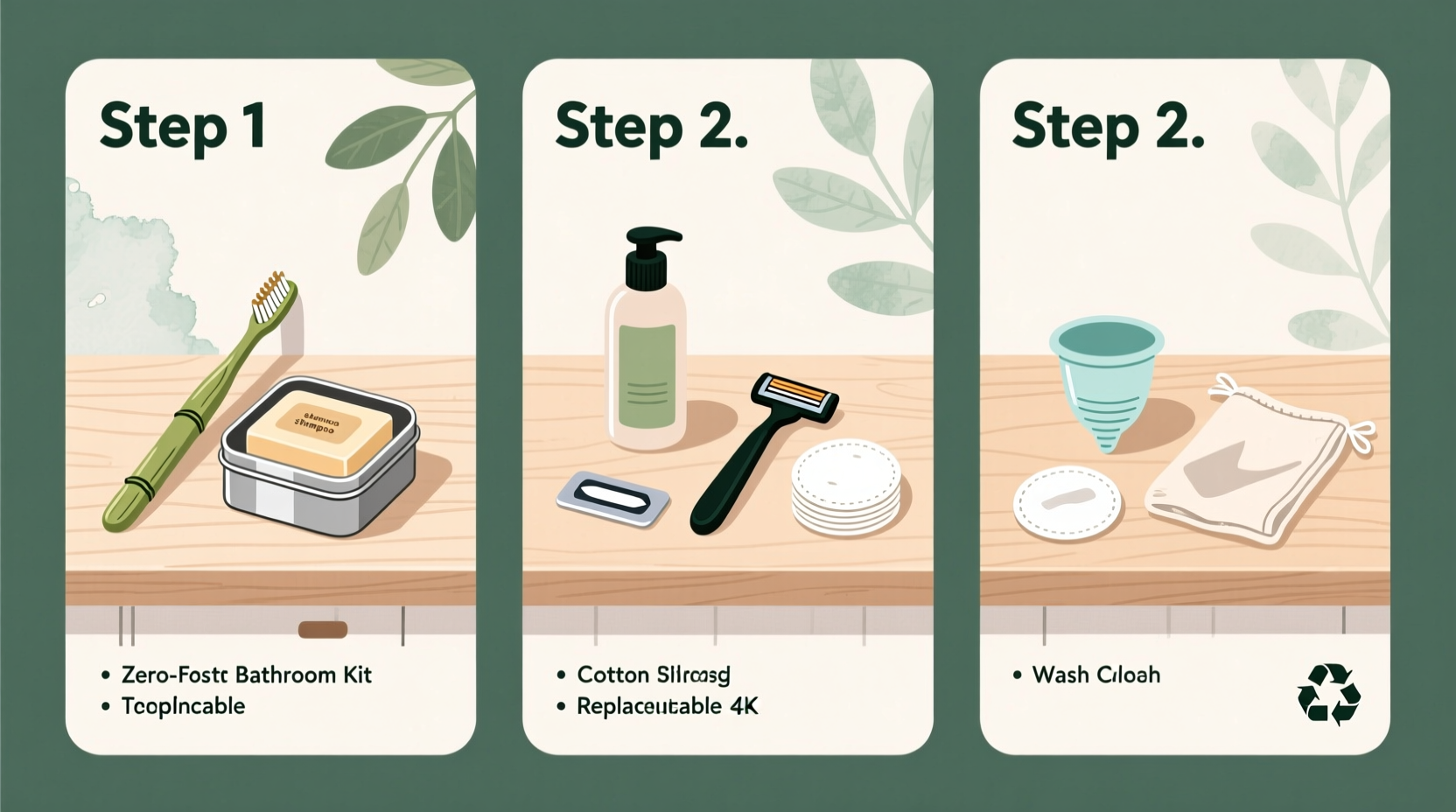 step by step guide to building a zero waste bathroom kit