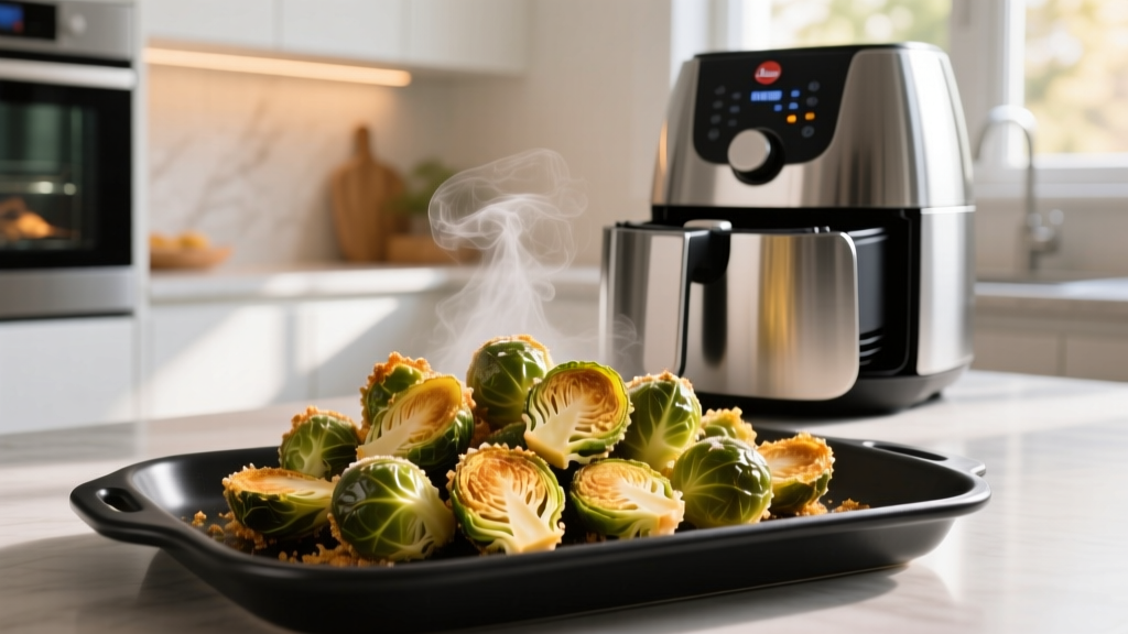 Crispy Frozen Brussels Sprouts in Air Fryer (5 Min Prep!)