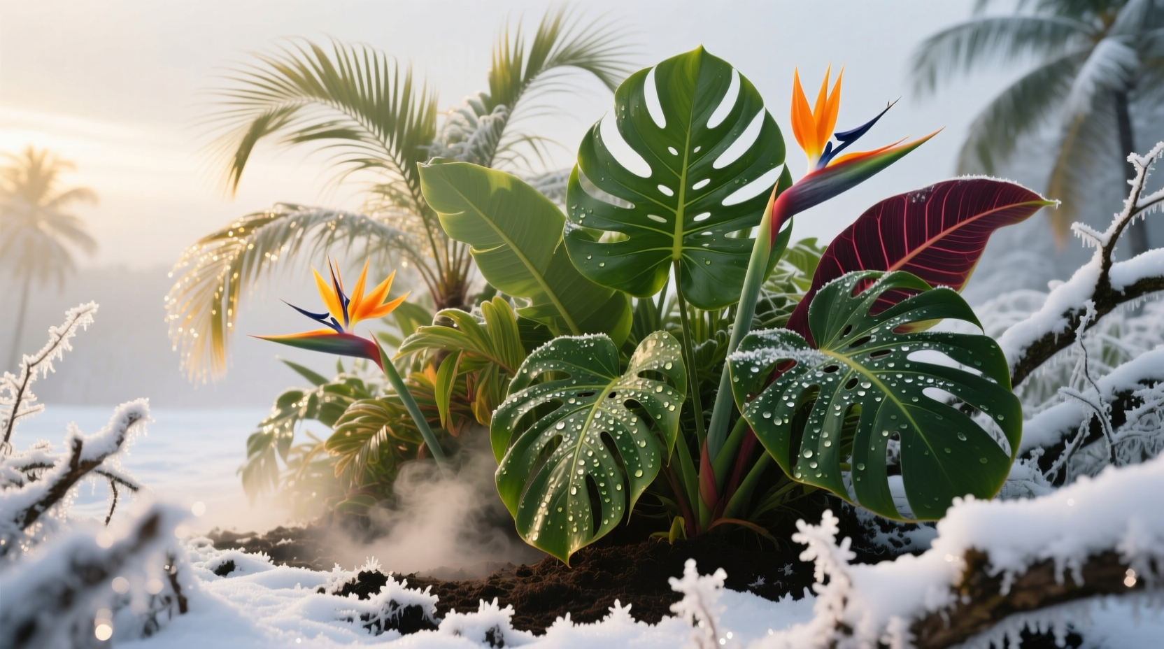 plants that look tropical in cold climate