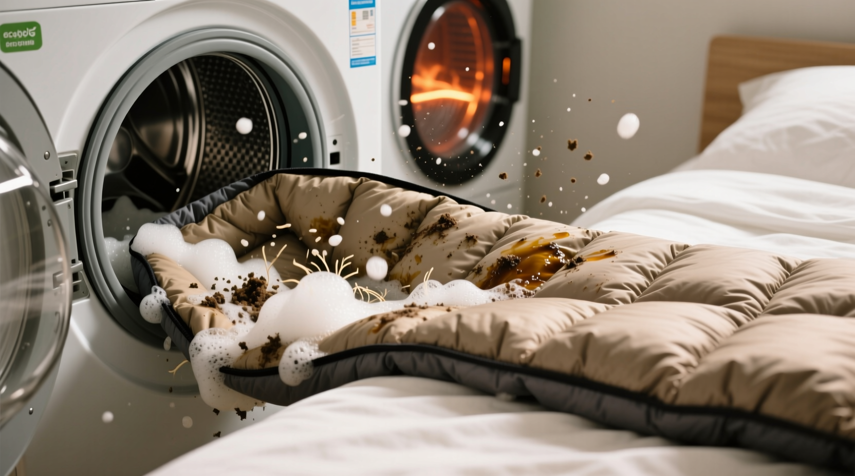 how to deep clean a down sleeping bag liner