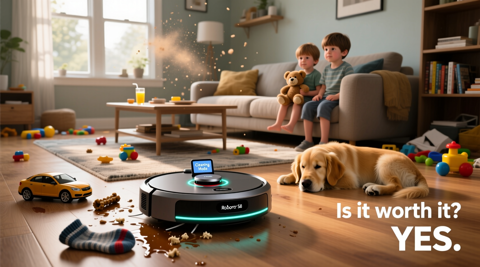 are robot vacuums worth it for homes with pets and kids