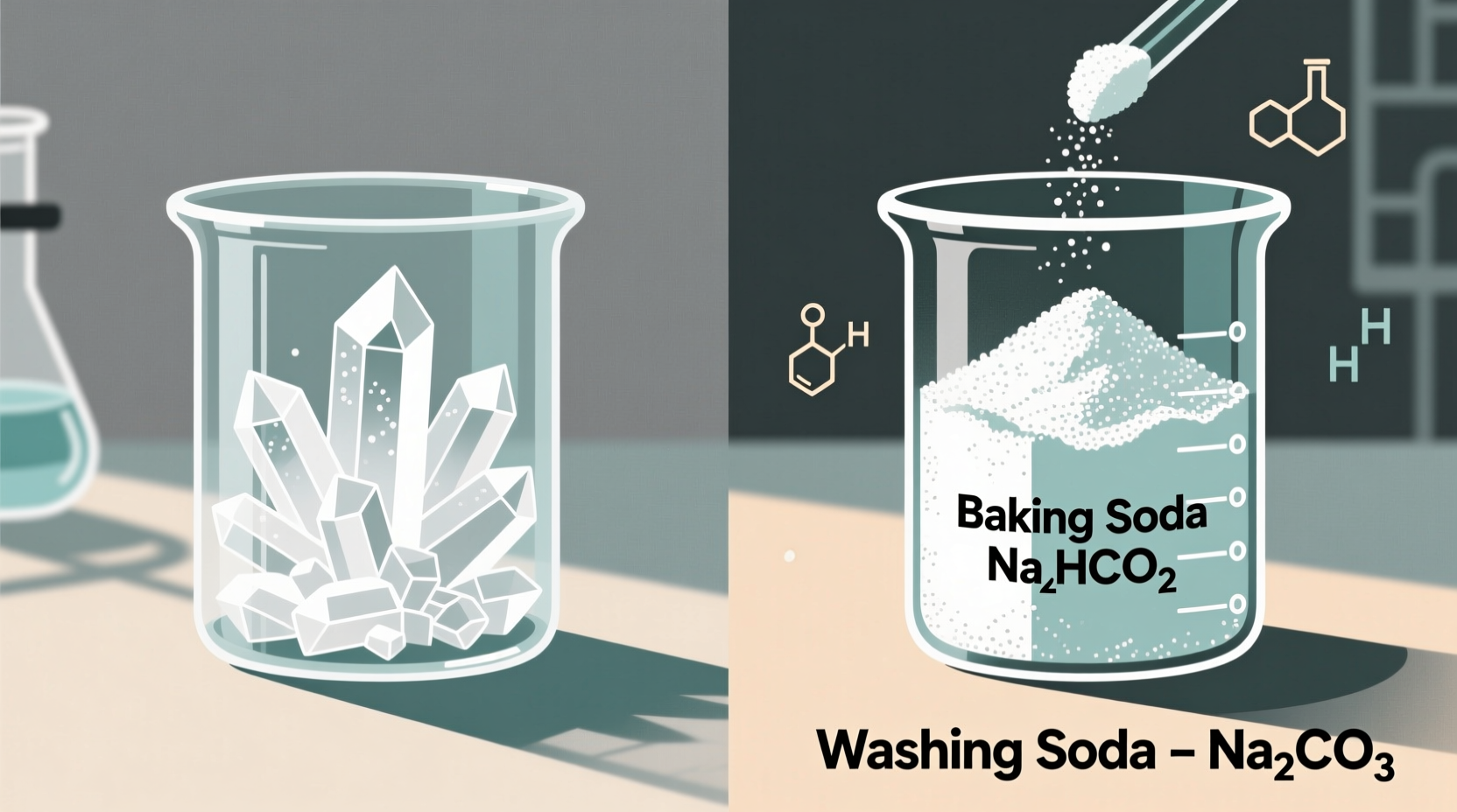 washing soda vs baking soda
