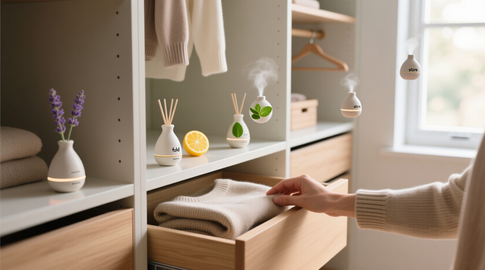 closet organization tips scent routine consistency