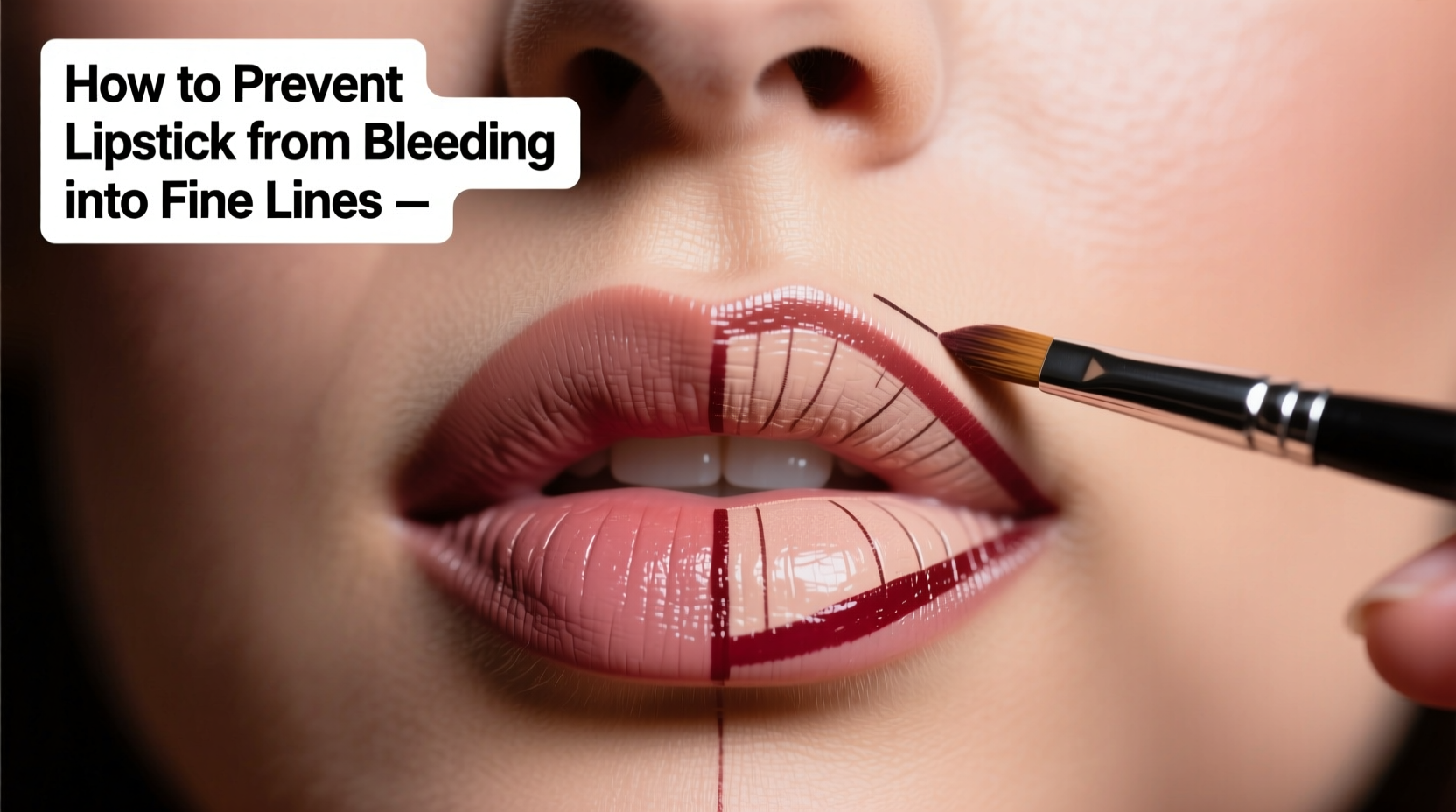 how to prevent lipstick from bleeding into fine lines