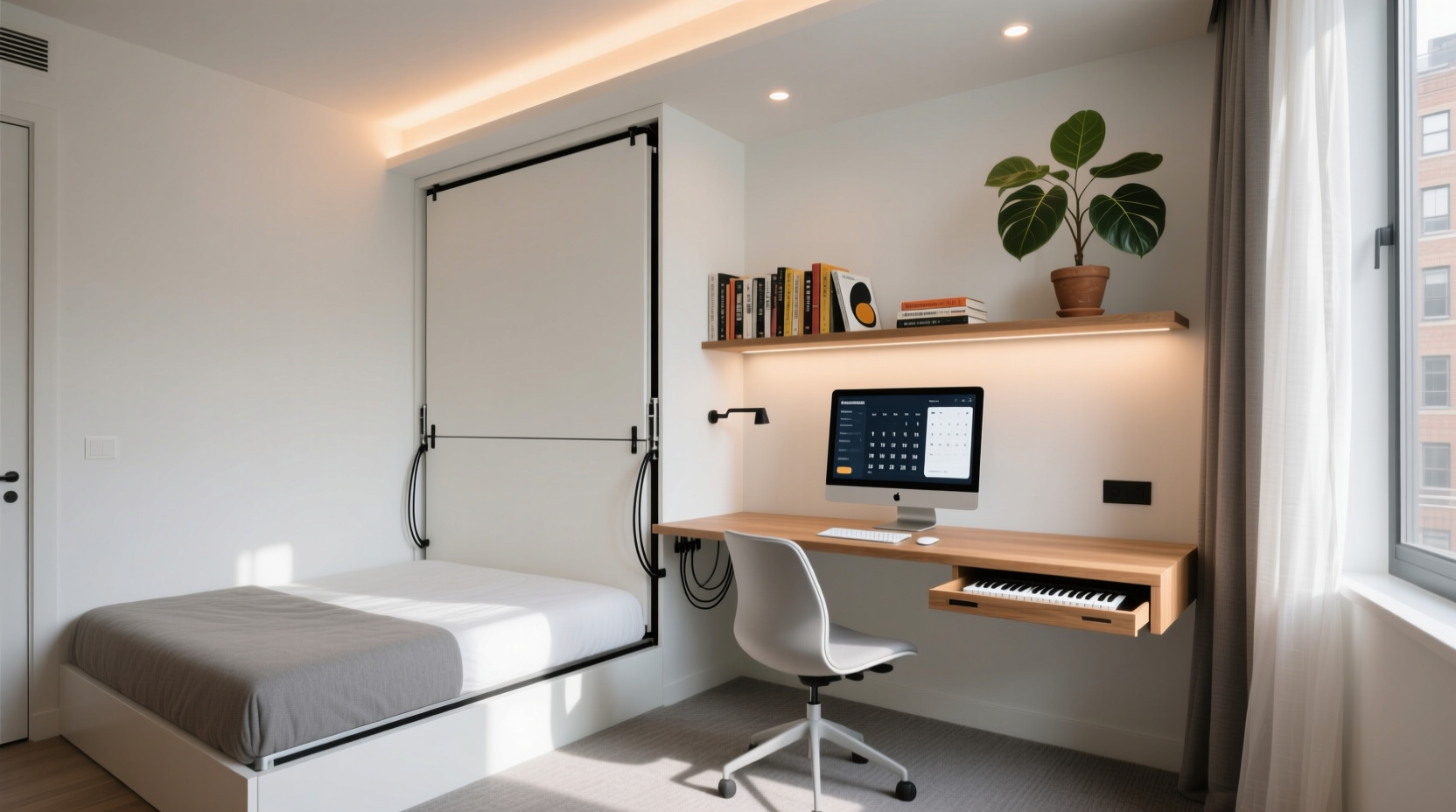 the murphy bed workspace
