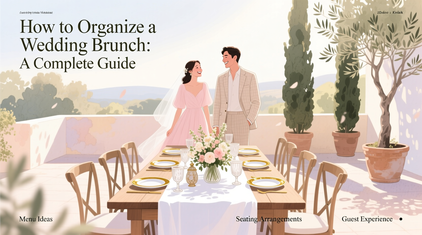 how to organize a wedding brunch