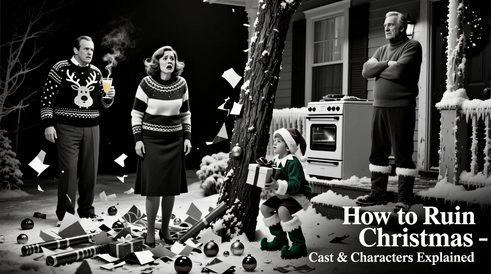 how to ruin christmas cast