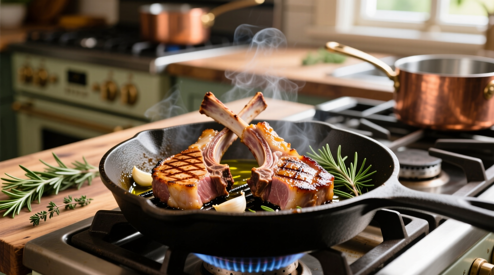 how do you cook lamb chops on the stove
