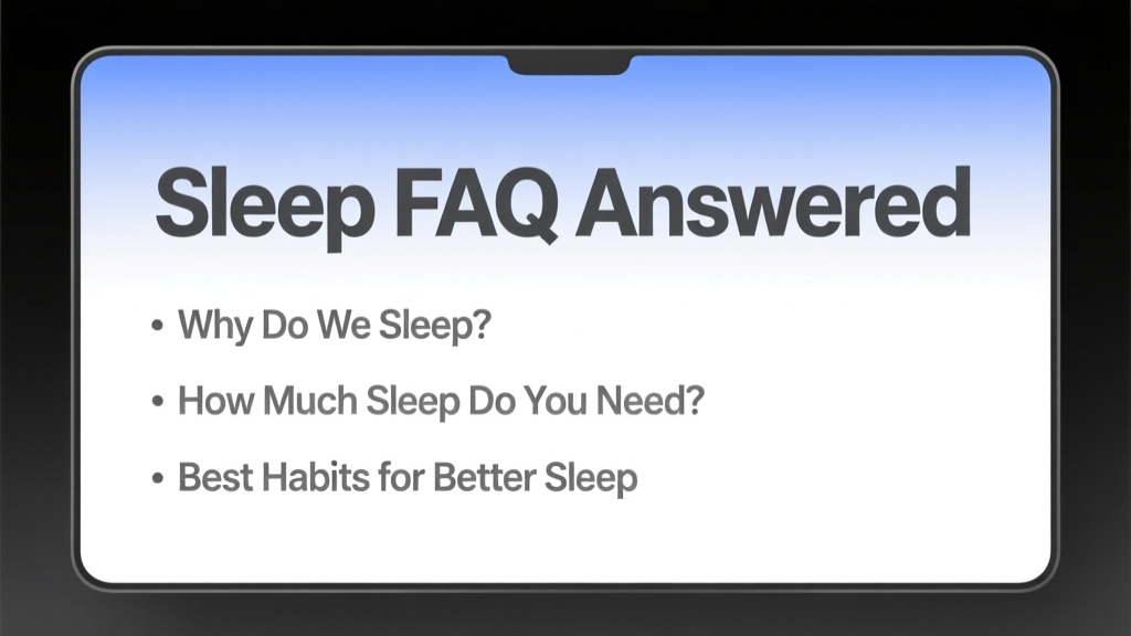 Sleep FAQ Answered: Science-Backed Answers from a Kitchen Specialist and Culinary Consultant