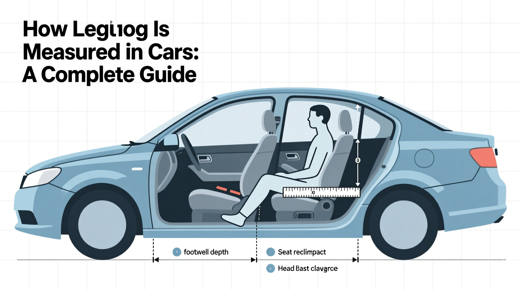 how is legroom measured in a car