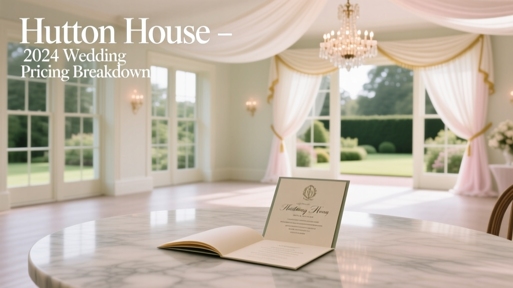 Hutton House Wedding Cost: Real 2026 Pricing Breakdown
