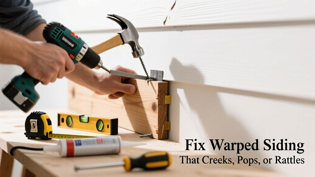 Fix Warped Siding That Creaks, Pops, or Rattles