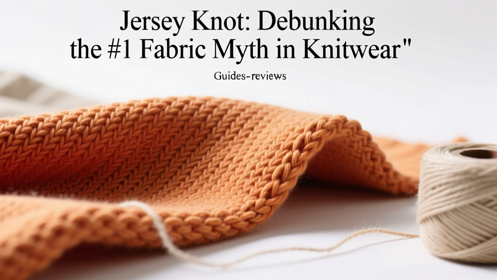 Jersey Knot: Debunking the #1 Fabric Myth in Knitwear