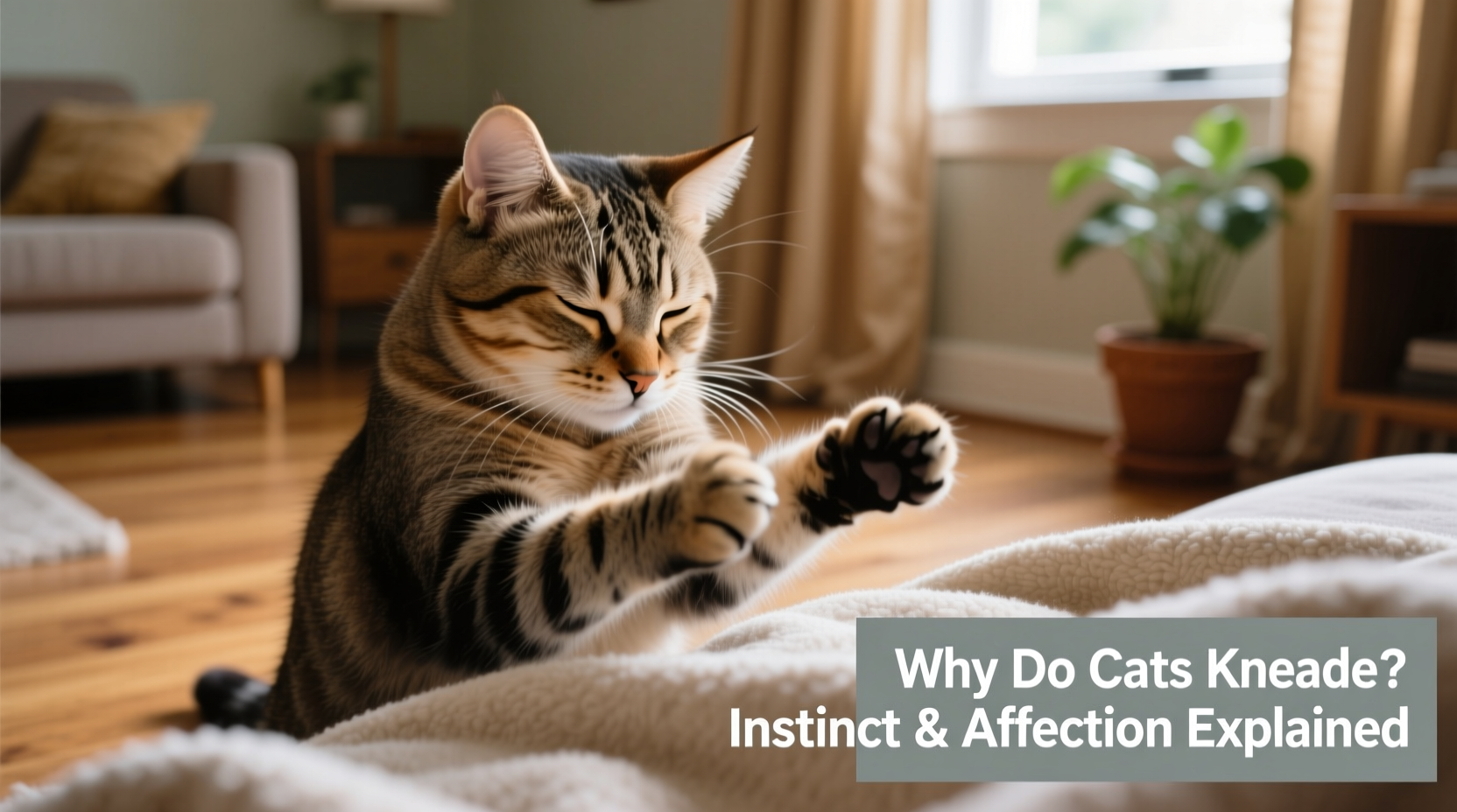 why do cats knead like kittens instincts and affection explained