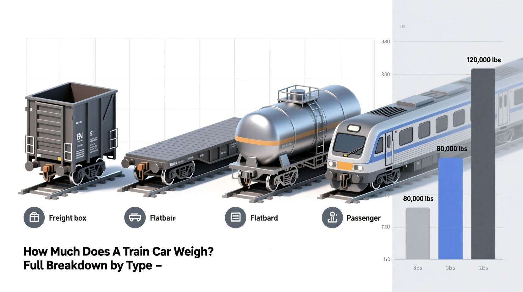 how much does a train car weigh