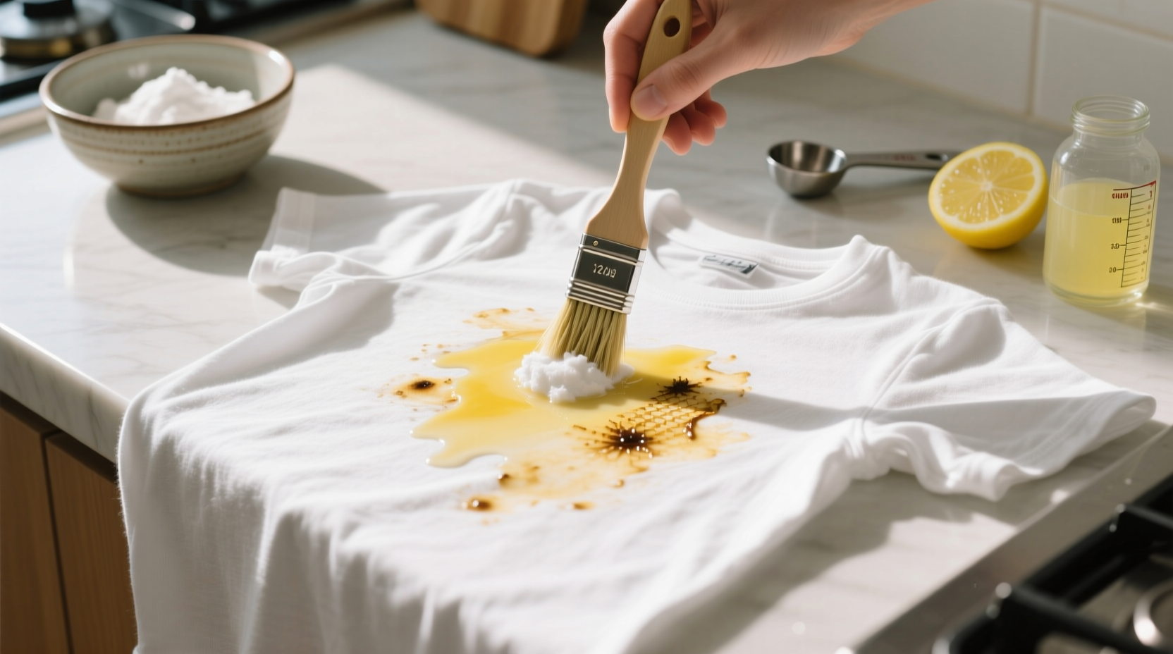air fryer basket stains on cotton tees