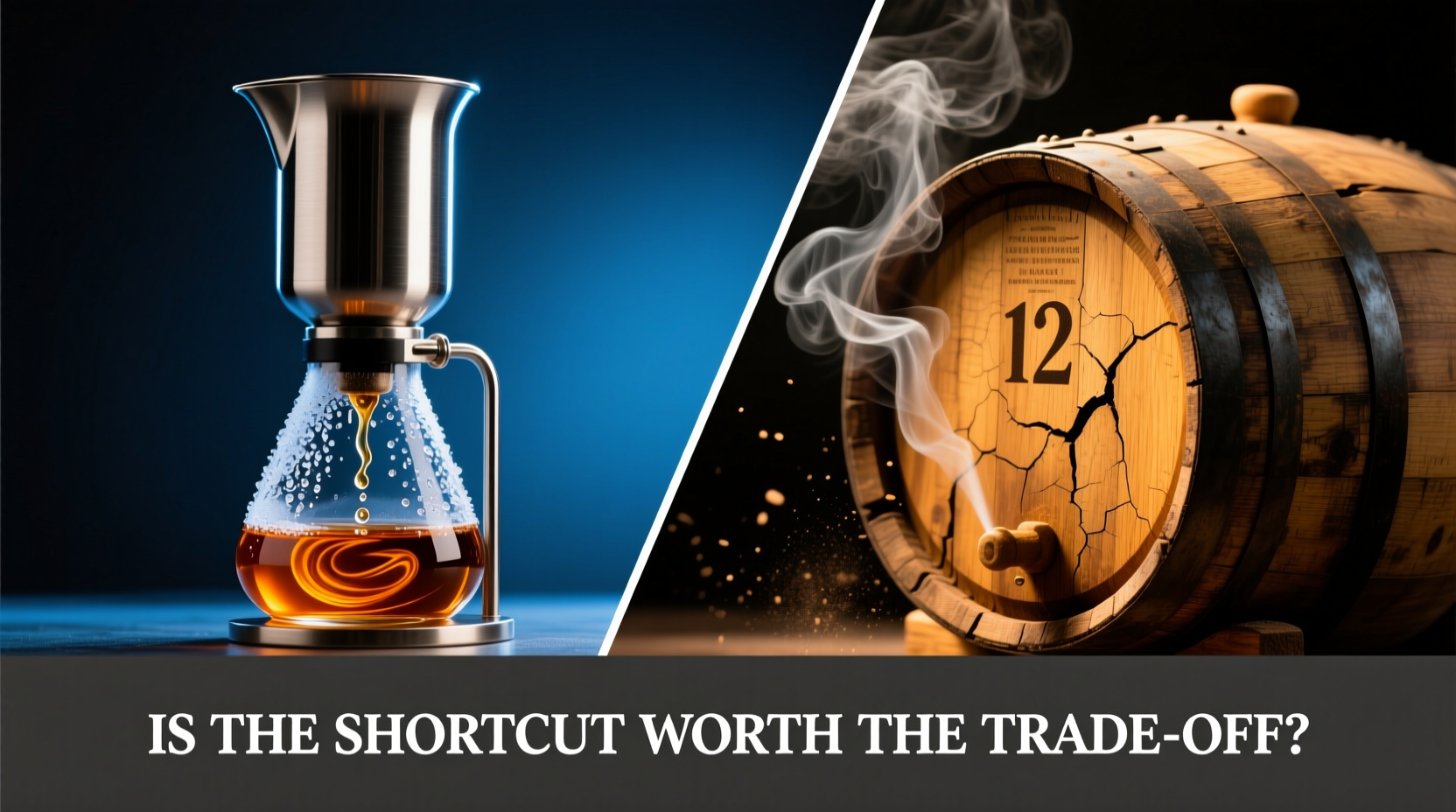 cold brew whiskey infusion vs traditional barrel aging is the shortcut worth the trade-off