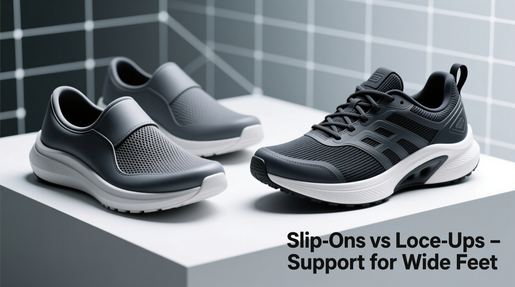 slip on sneakers vs lace ups for wide feet which offers more support