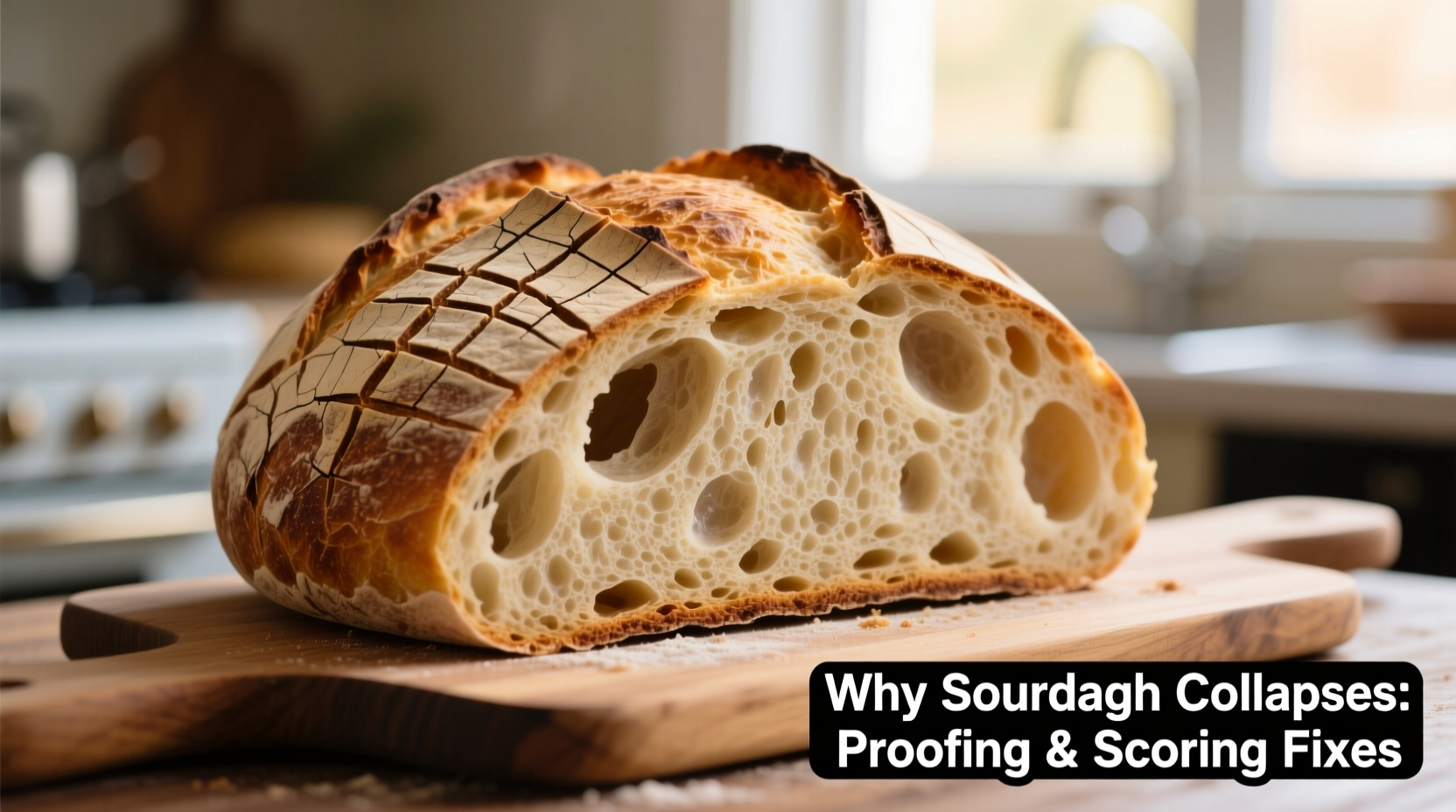why does my sourdough bread collapse in the oven scoring and proofing fixes