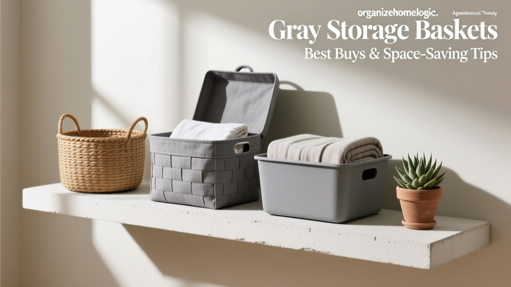 Gray Storage Baskets: Best Buys & Space-Saving Tips