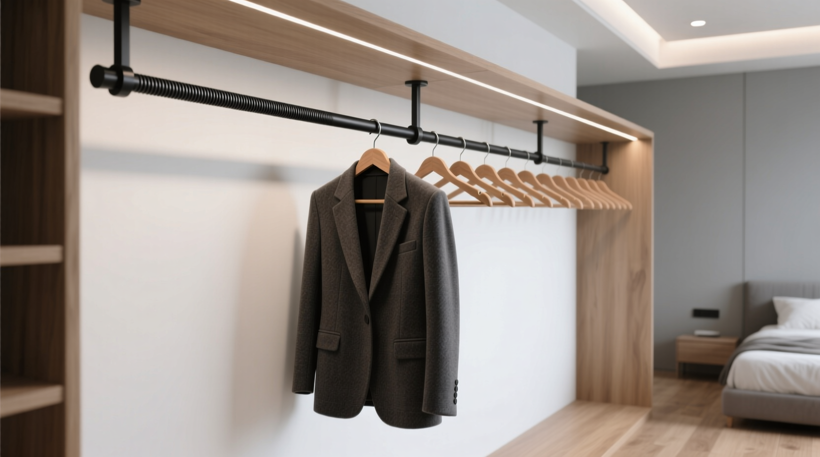 closet rod height calculator vs manual measuring