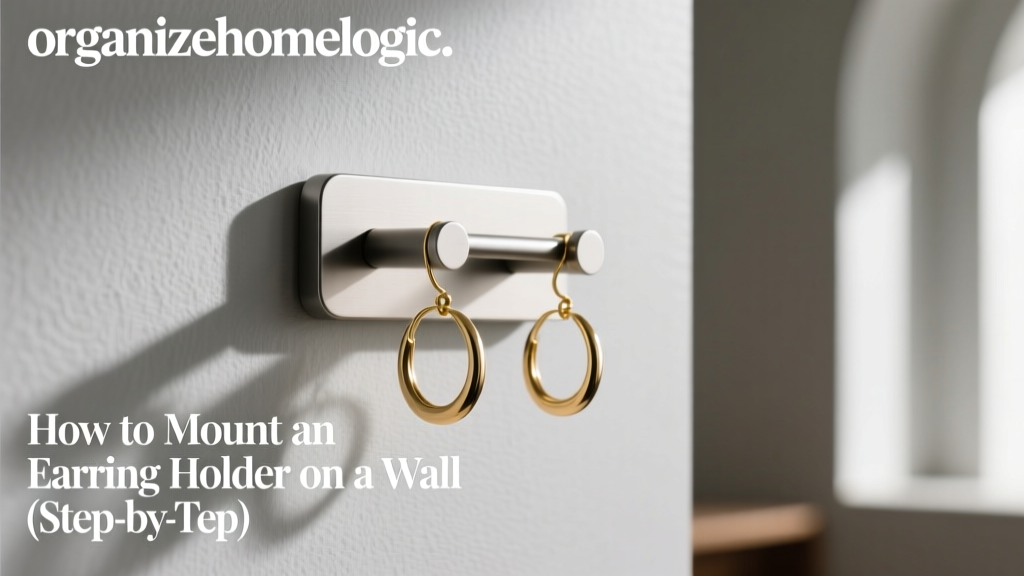 How to Mount an Earring Holder on a Wall (Step-by-Step)