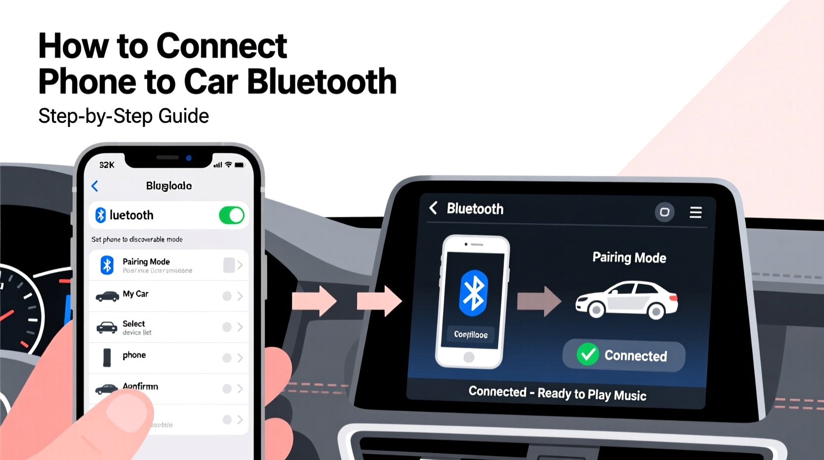 how to connect phone to car bluetooth