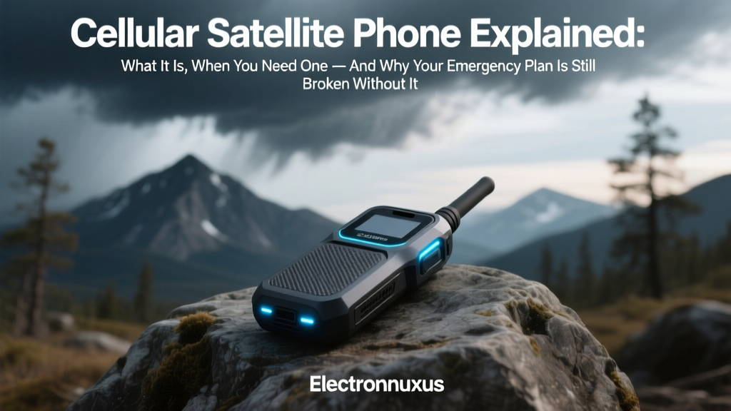 Cellular Satellite Phone Explained: What It Is, When You Need One — And Why Your Emergency Plan Is Still Broken Without It