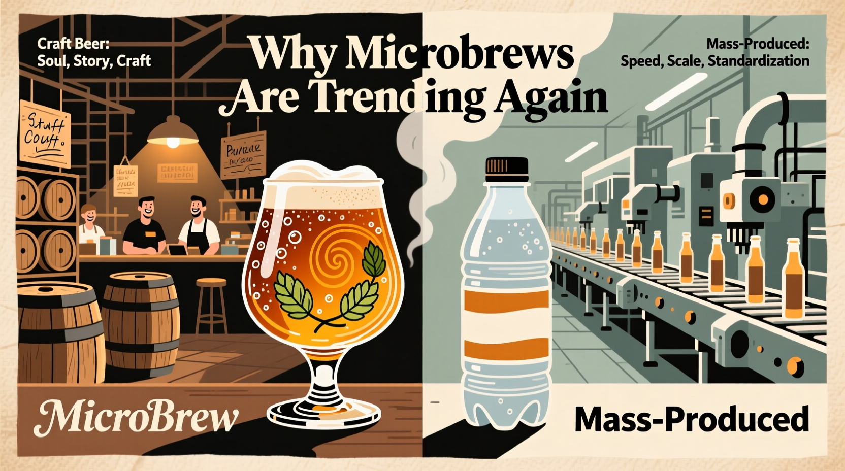 craft beer vs mass-produced why are microbrews trending again
