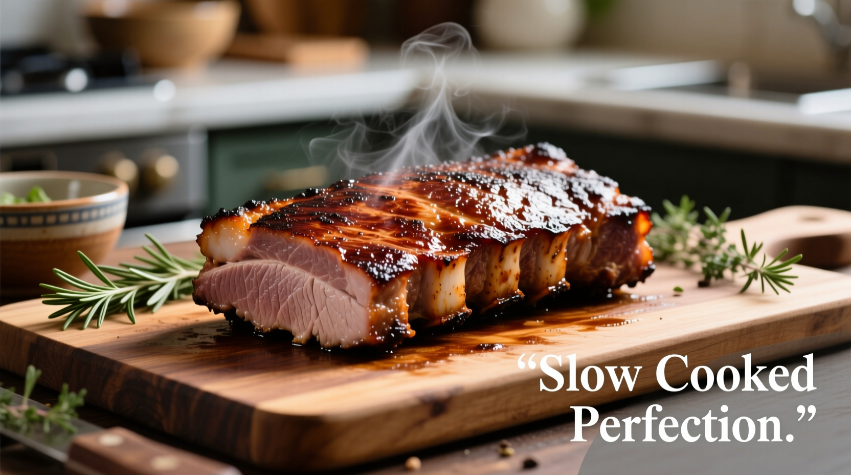 Perfectly seared pork loin before slow cooking