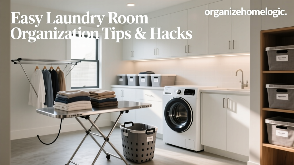 Easy Laundry Room Organization Tips & Hacks