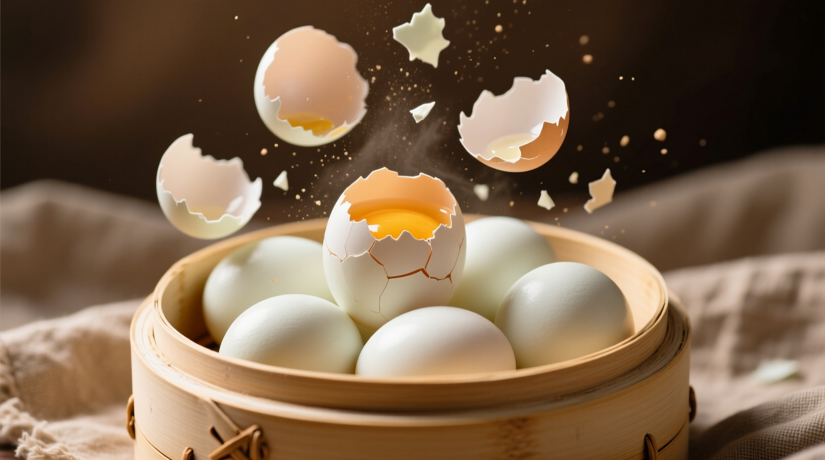 easily shake the eggshells off a bunch of boiled eggs