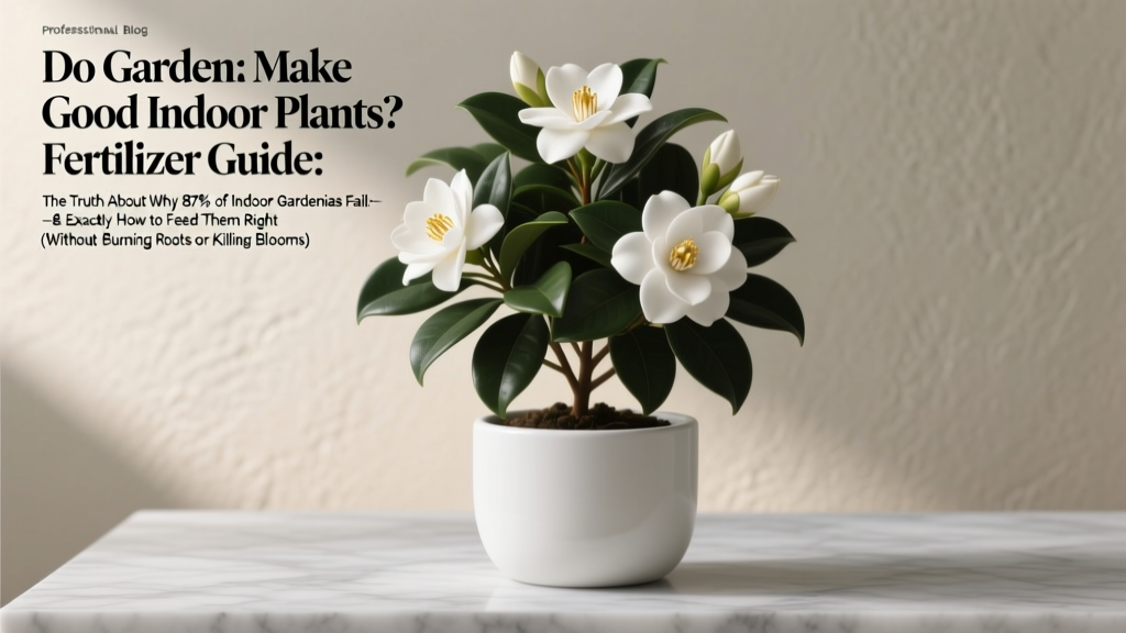Indoor Gardenia Fertilizer Guide: Science-Backed Tips