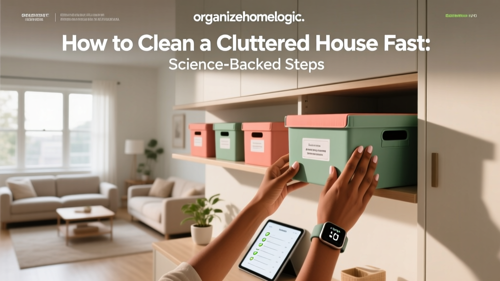 How to Clean a Cluttered House Fast: Science-Backed Steps