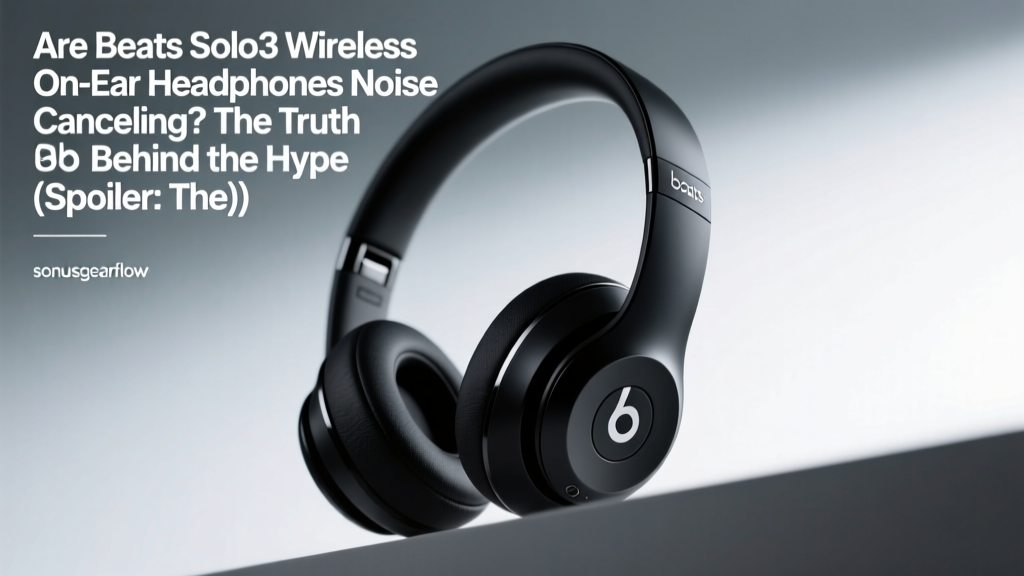 Beats Solo3 Noise Cancelling? Truth & Fixes (2026)
