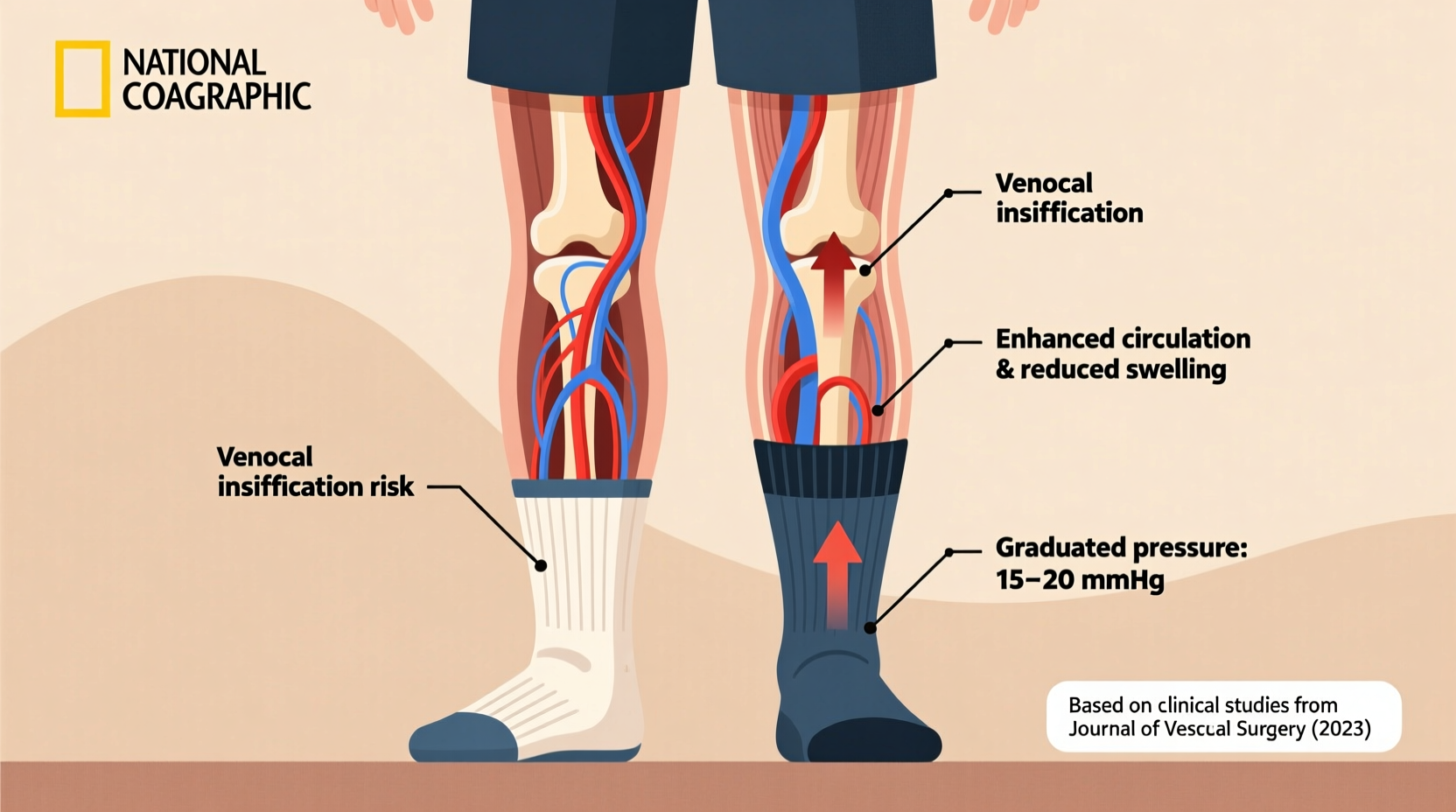 are compression socks helpful for standing all day at work what science says